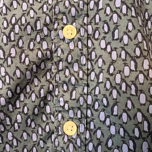 Bonobos Dress Shirt Mens Size Small Blue Penguin Button Down Cotton Long Sleeve - Picture 8 of 15